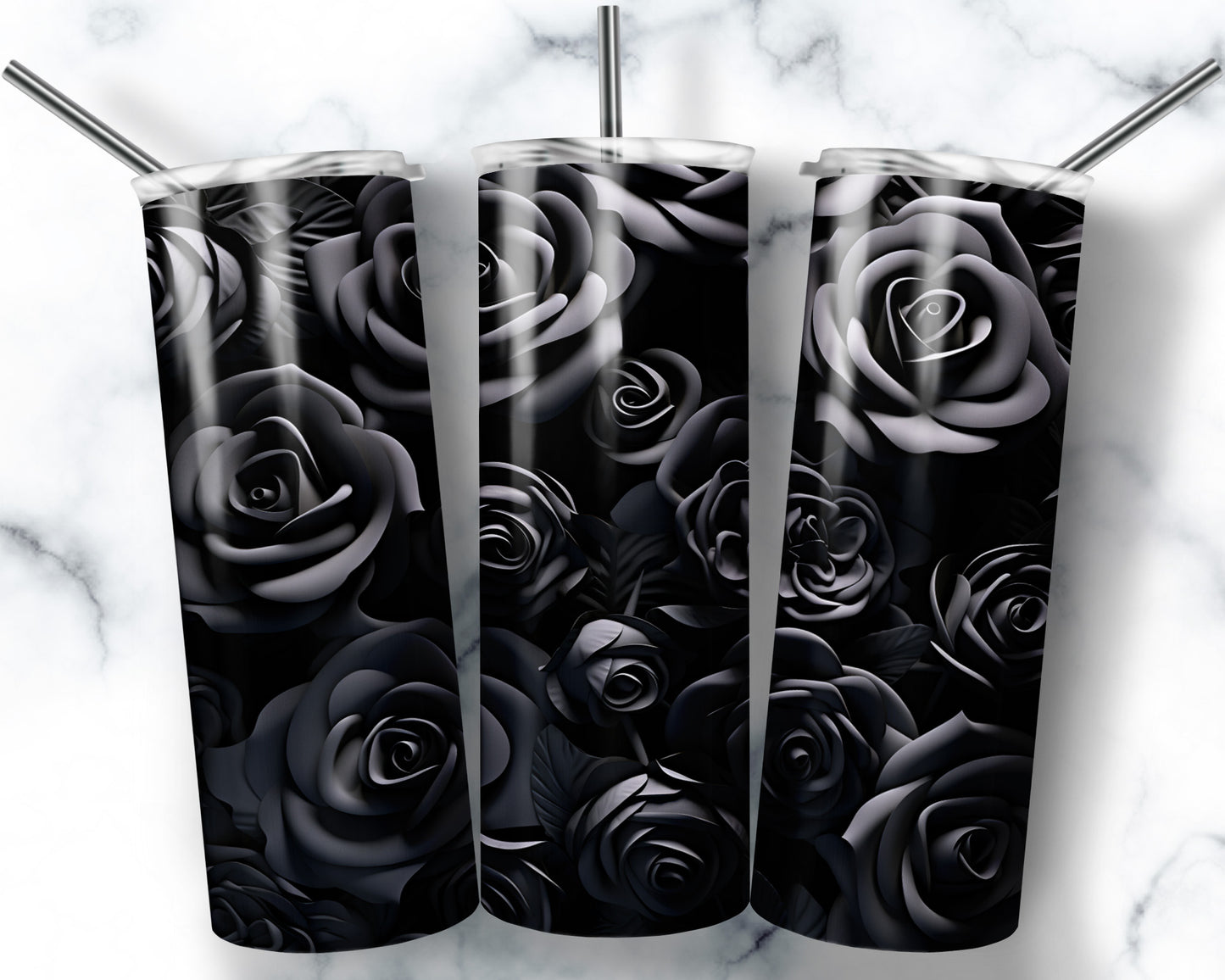 Black Rose 20 oz tumbler