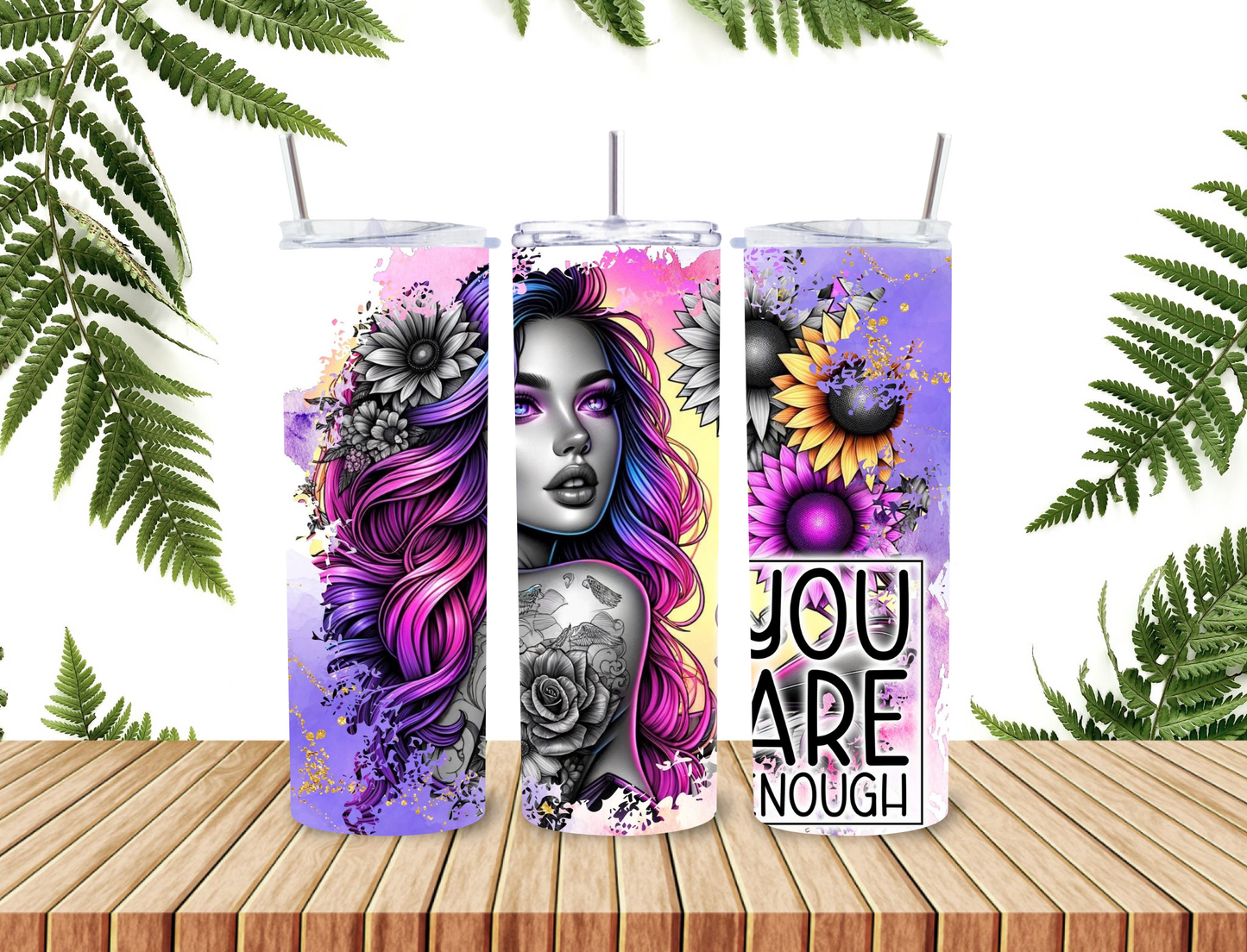 💖 You Are Enough – Affirmation Tumbler 💖