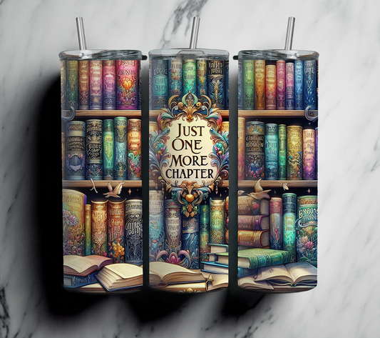 Just One More Chapter Book Case 20oz Tumbler