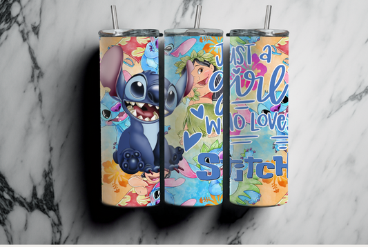 Just A Girl Who Loves Ohana 20 oz tumbler