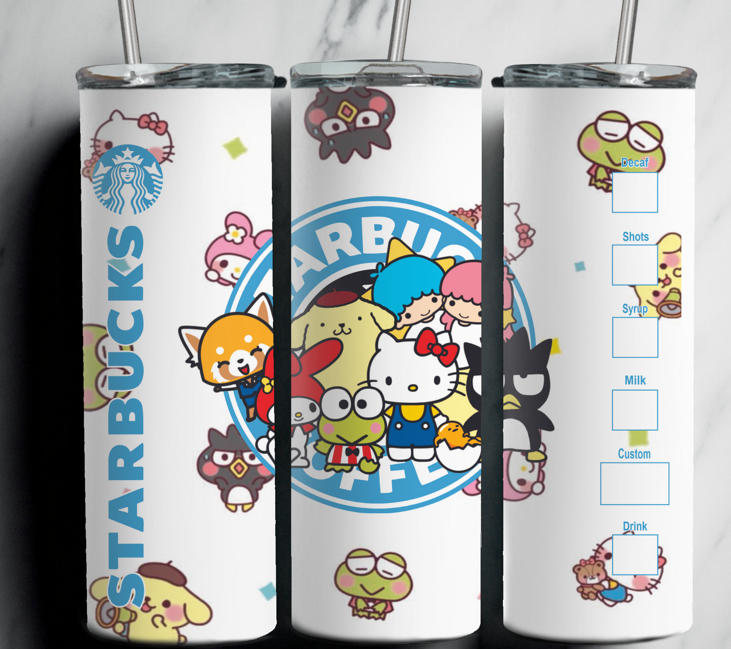 Inspired Sanrio Gang  20 oz Stainless Steel Tumbler