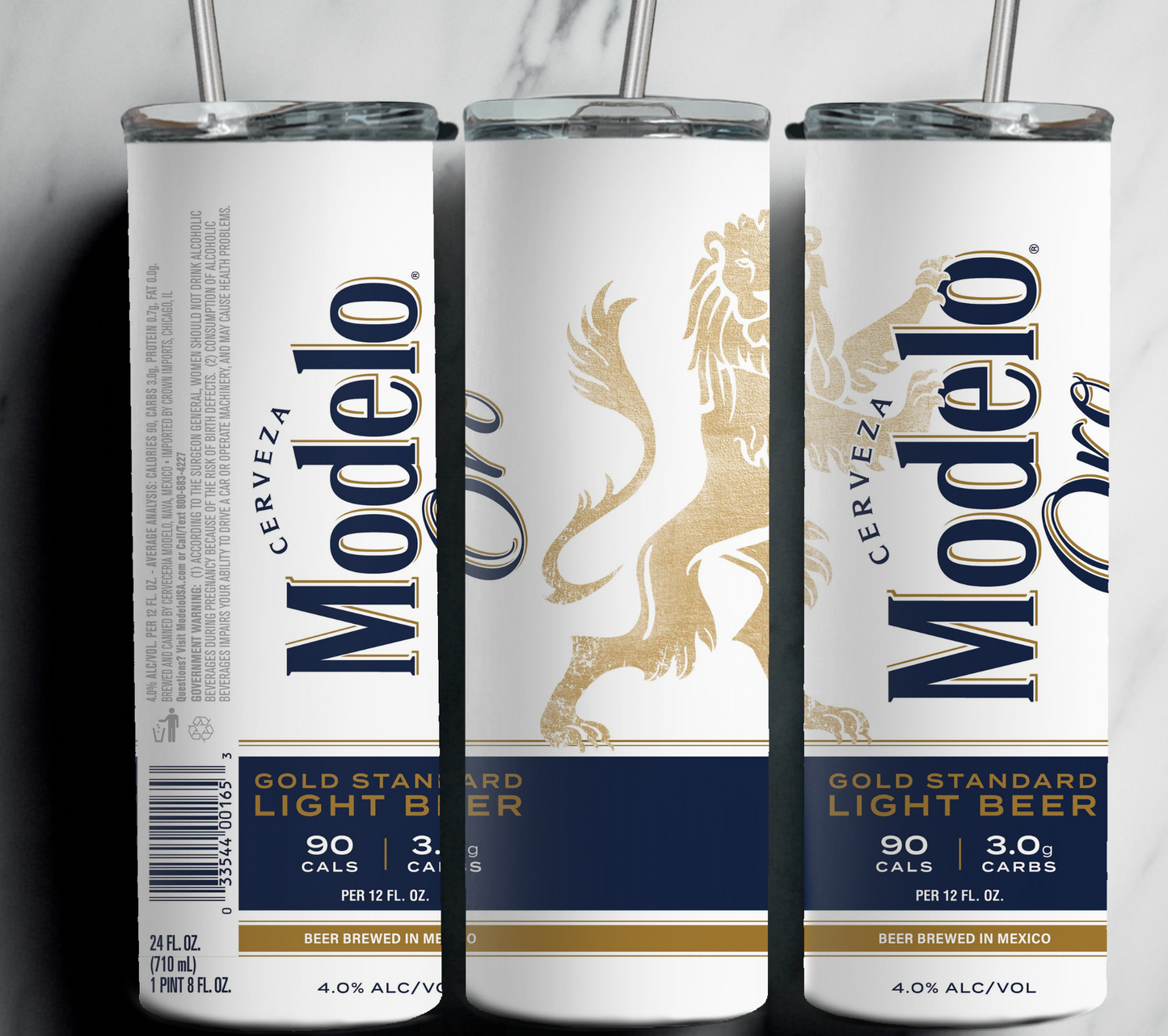 Inspired Modelo Oro 20 oz Stainless Steel Tumbler