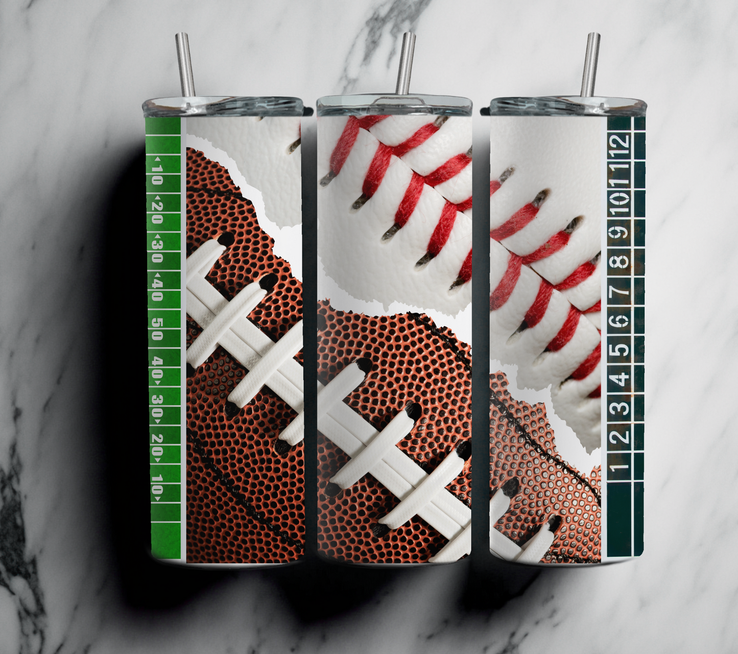 Football and Baseball 20oz Tumbler