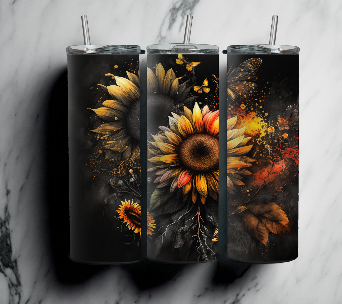 Sunflowers Fall 20oz Tumbler