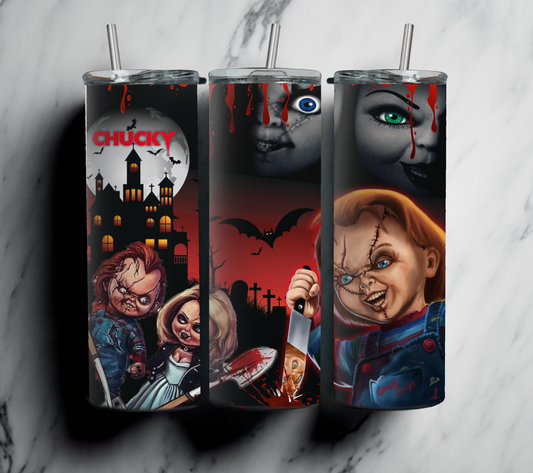 Chucky and Sally 20oz Tumbler