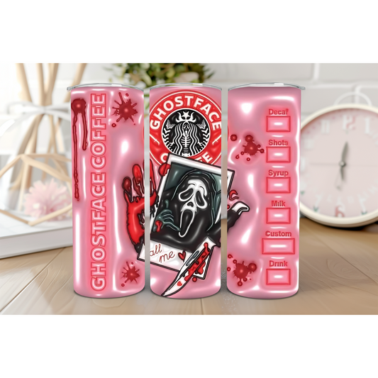 Ghost Coffee Valentines 20oz stainless steel tumbler