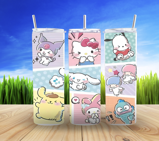 🎀✨ "HK and Friends" 20oz Tumbler – Sip with Cuteness Overload! 🥤💕