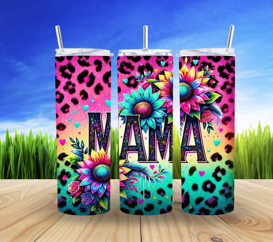 🌻✨ Mam & Colorful Sunflowers 20oz Tumbler 🌼💛