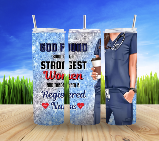 💪💖 Strong Women Nurse 20oz Tumbler 🌟✨
