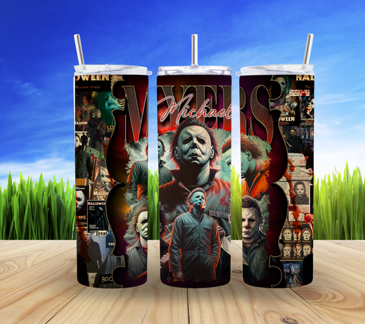 🎃🔪 Michael Myers 20oz Tumbler 👻✨