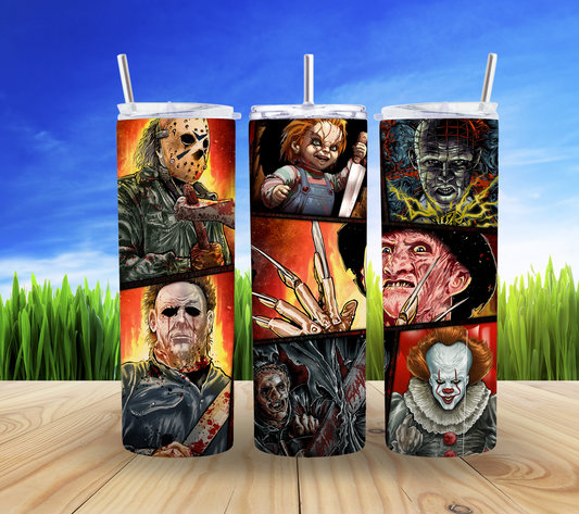 👻🖤 Horror Friends new 20oz Tumbler 🎃✨