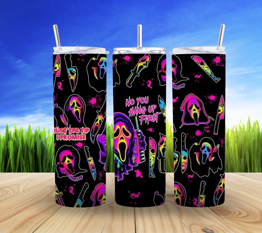 👻✨ Vibrant Ghostface 20oz Tumbler 💀🎉