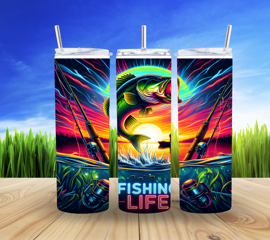 Fishing Life Tumbler 🎣🌊 - Embrace the Adventure!