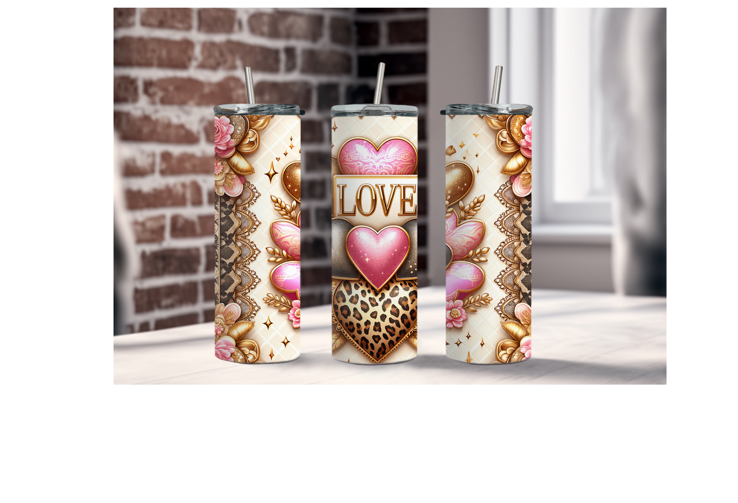 LOVE || Sublimation Tumbler || Stainless Tumbler